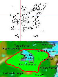 Location of the Amar Tribes
