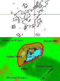 Location of the Sebre Druids